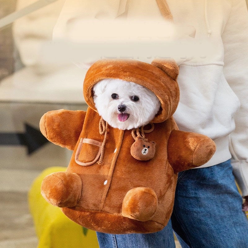 Adorable Canvas Cat & Small Dog Carrier Bag with Head-Out Window, Crossbody & Handheld Shoulder Pet Travel Bag|Pet Accessories