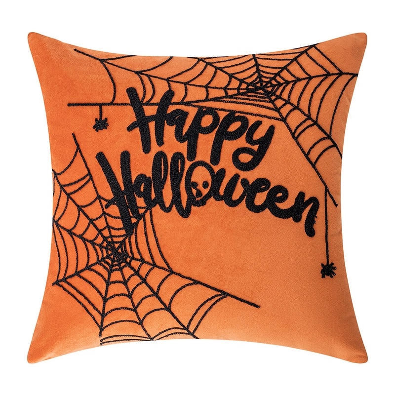 Halloween Minimalist Letter Polyester Pillow Covers for Couch Sofa Decor|Home Decor Pillows