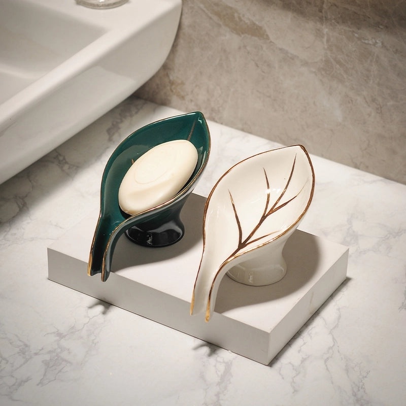 European Ceramic Soap Dish with Drainage | Bathroom Accessories