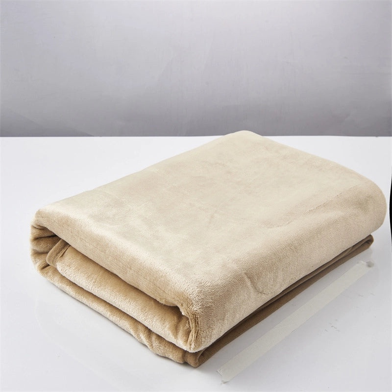 Cozy Solid Color Electric Throw Blanket for Bedding|Home Textiles & Bedding