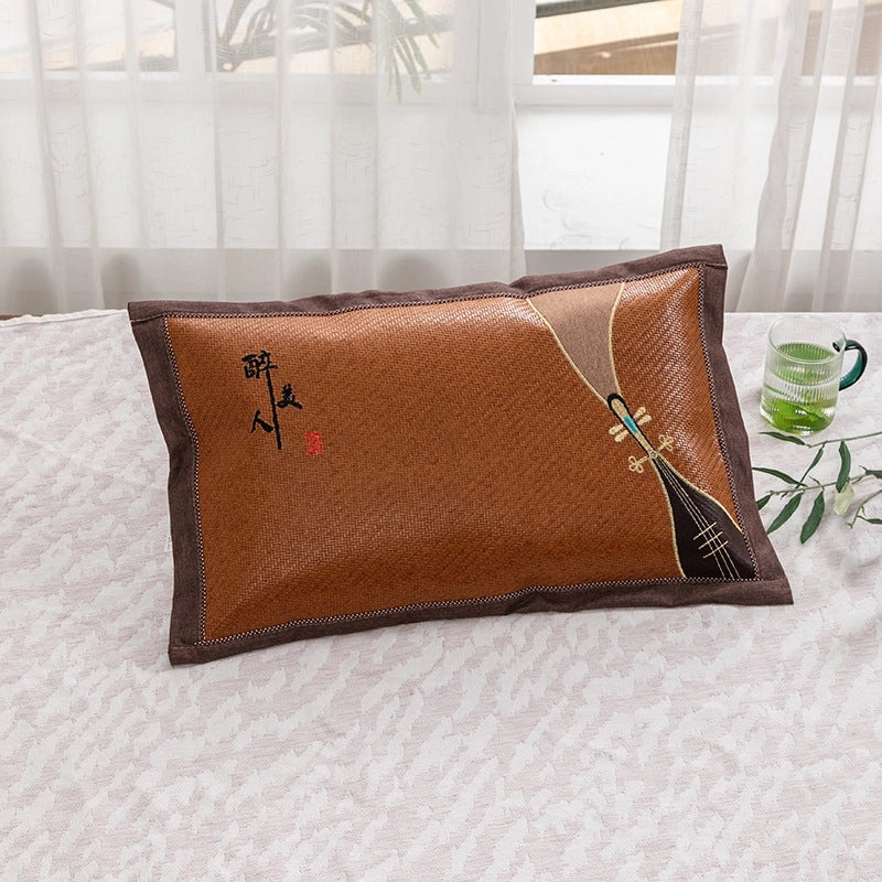Summer Bamboo Rattan Pillow Breathable Buckwheat Neck Cushion for Adults Dorm Room|Home & Living > Bedding > Pillows