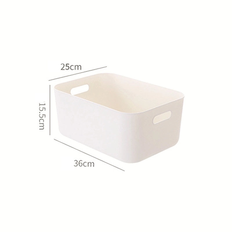 Durable Solid Color Plastic Organizer Box for Home and Office Storage|Storage & Organization