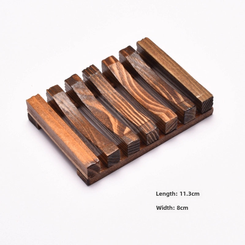 Bamboo Soap Dish with Drainage for Bathroom Hotel Use Simple Wooden Soap Tray Household Eco-friendly Design|Home & Kitchen > Bath > Bath Accessor