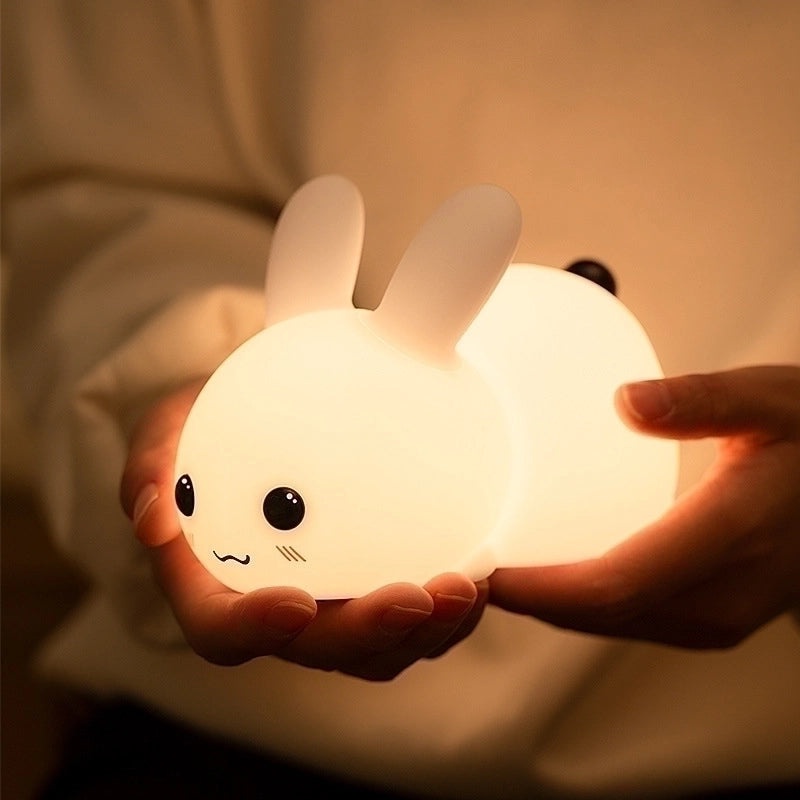 Adorable Rabbit Silicone Night Light for Indoor Use|Home Decor & Lighting