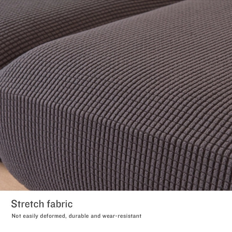 Solid Color Jacquard Knitted Elastic Sofa Cushion Cover Full Protection|Home Decor & Sofa Accessories