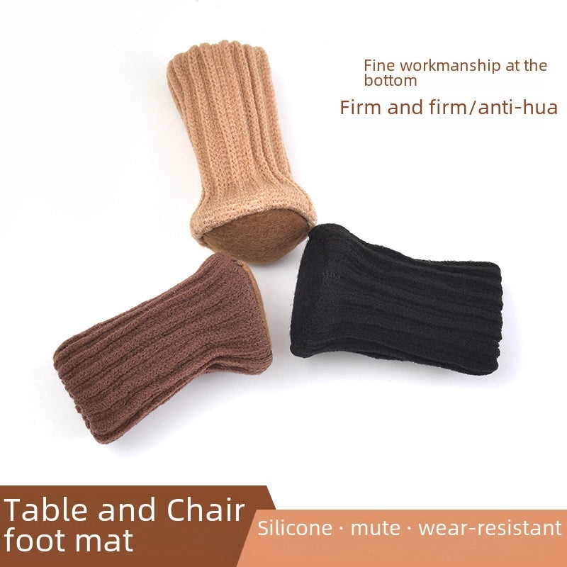 Wool Felt Chair Leg Caps Thickened Non-slip Silent Floor Protectors for Table Stool Feet|Home & Living Furnishings