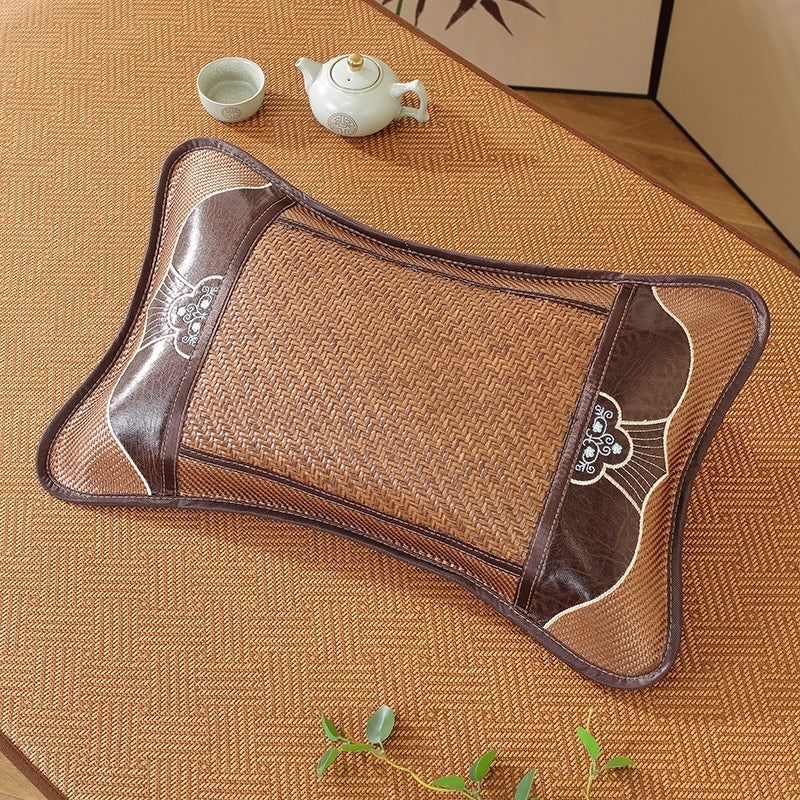 Summer Bamboo Rattan Pillow Breathable Buckwheat Neck Cushion for Adults Dorm Room|Home & Living > Bedding > Pillows