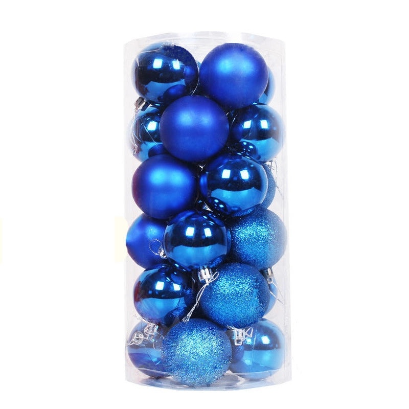 24PCS Christmas Hanging Ornaments Set 3-8cm Shiny Ball Decorations for Tree 2024|Christmas Ornaments