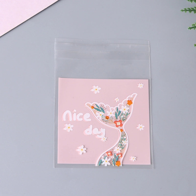 Creative Mermaid Tail Self-Adhesive OPP Bag for Biscuit and Dessert Packaging | Packaging Bags