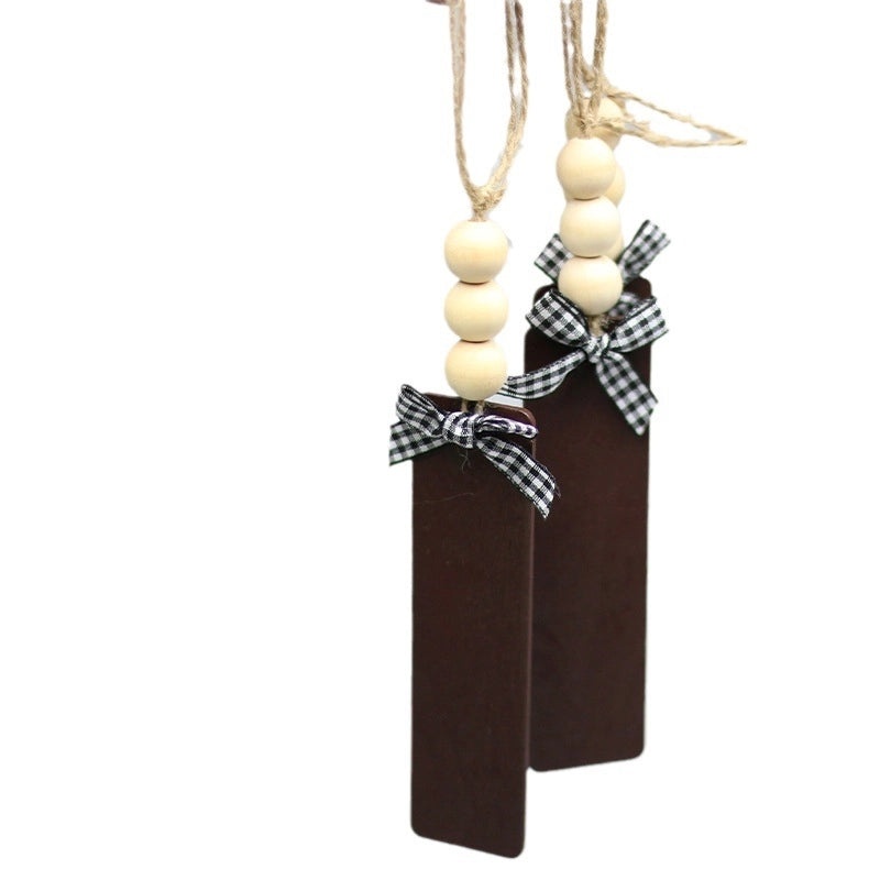 Wooden Christmas Tree Pendant Rustic Hanging Ornament Home Party Decoration Luxury|Home Decor & Seasonal Decorations