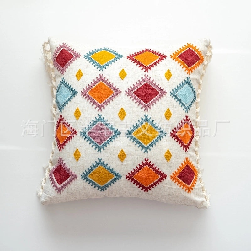 Bohemian Geometric Cotton Pillow Covers | Home Decor Pillows