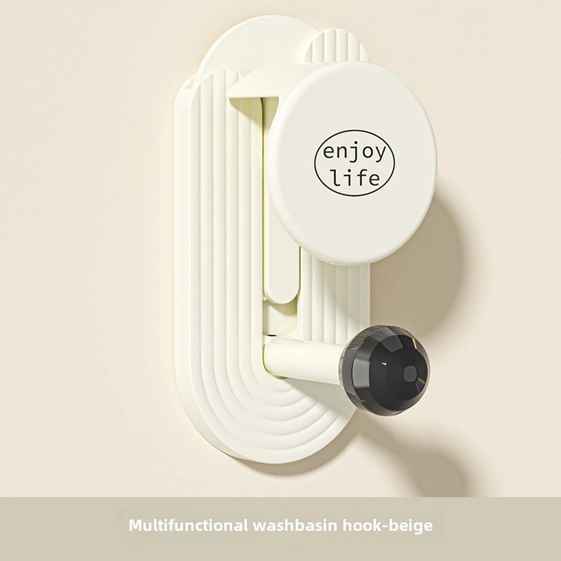 Adjustable Waterproof Bathroom Washbasin Hook | Home Storage & Organization