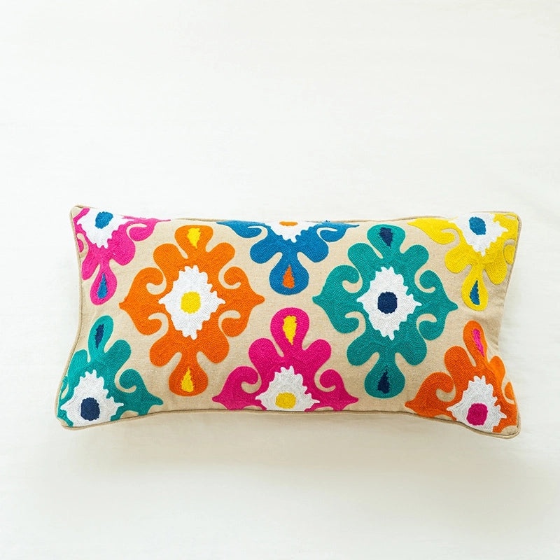 Bohemian Geometric Cotton Pillow Covers | Home Decor Pillows