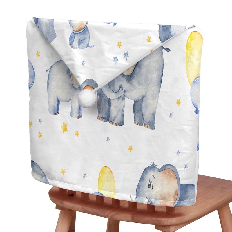 Christmas Plush Chair Back Cover Elephant Design | Home & Living / Holiday Decor