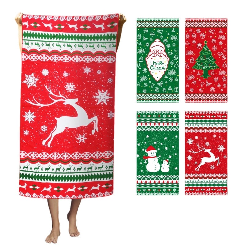 Color Block Superfine Fiber Beach Towel for Casual Vacation | Beach Towels & Accessories