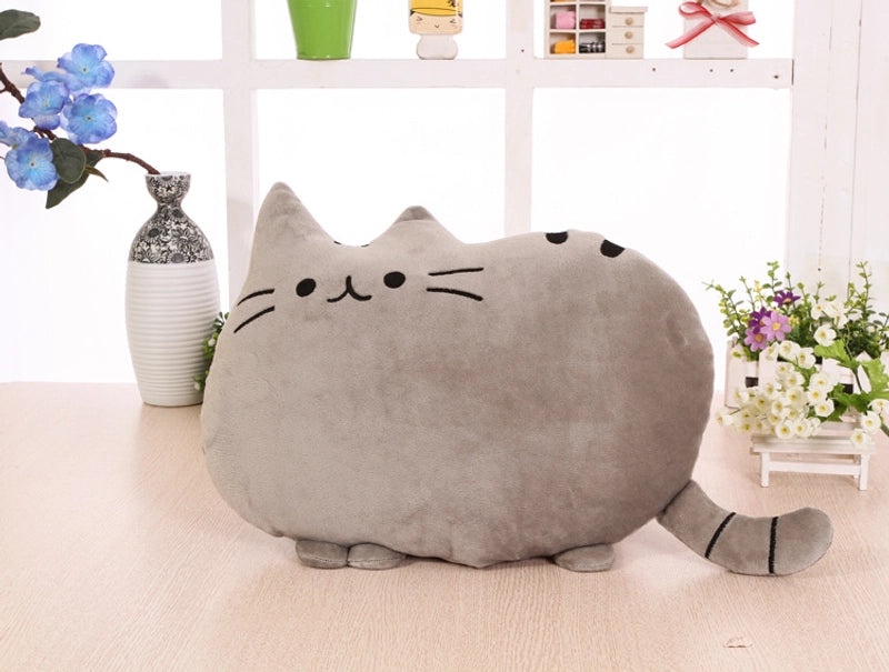 Cartoon Cat Face Cushion for Sofa and Bedside | Home Decor Cushion | Cute Biscuit Cat Pillow | Living Room Accessories | Plush Cat Cushion|Home D