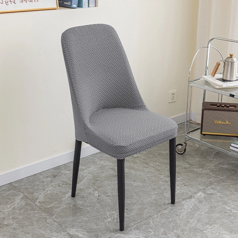 Jacquard Polar Fleece Thickened Stretch Chair Cover One-piece Anti-fouling Hotel Home Dining Chair Protector|Home Decor & Furniture Accessories