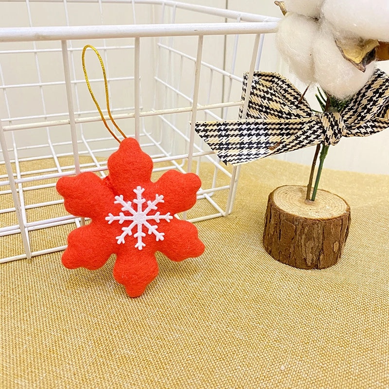 Christmas Fabric Pendants Santa Claus Snowman Deer for Bags Hotels Shopping Mall Holiday Decoration|Christmas Decorations