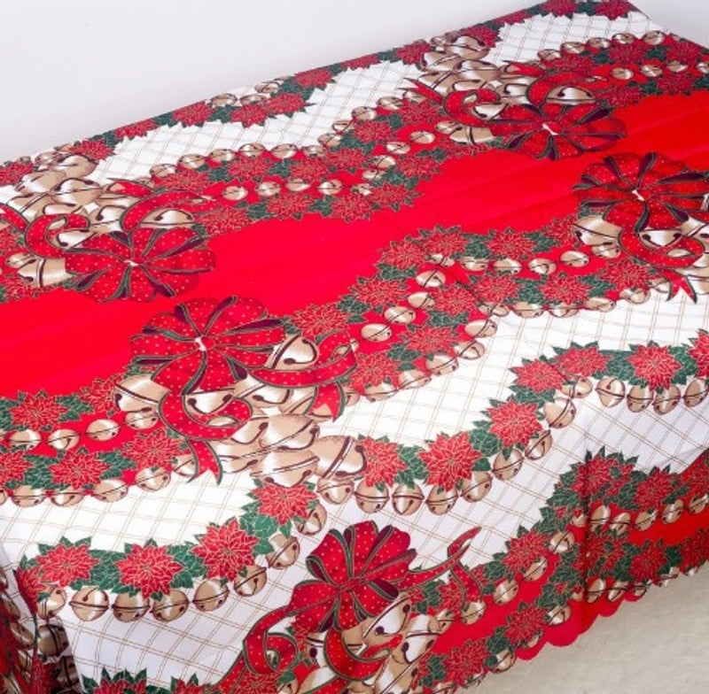 Nordic Christmas Dining Tablecloth Square Decorative Cloth for Living Room New Year Holiday Celebration|Home Decor/Table Linens