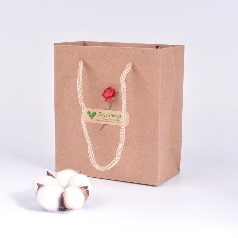Retro Kraft Paper Jewelry Gift Bag | Jewelry Packaging
