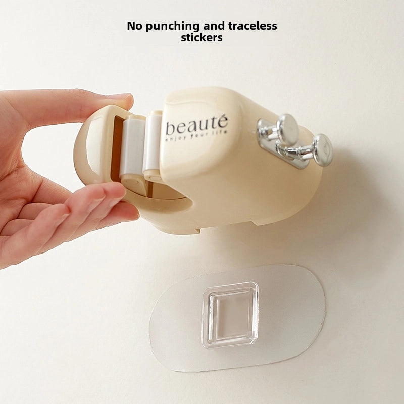 Punch-free Mop Clip Strong Adhesive Wall Hook for Bathroom Storage|Home & Kitchen Storage Accessories