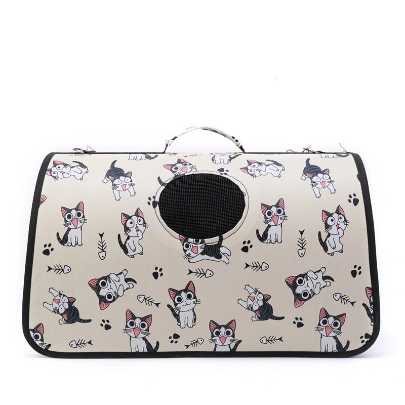 Foldable Space Capsule Pet Carrier Backpack for Small Dogs and Cats Portable Outing Cage Bag|Pet Carriers & Travel Gear