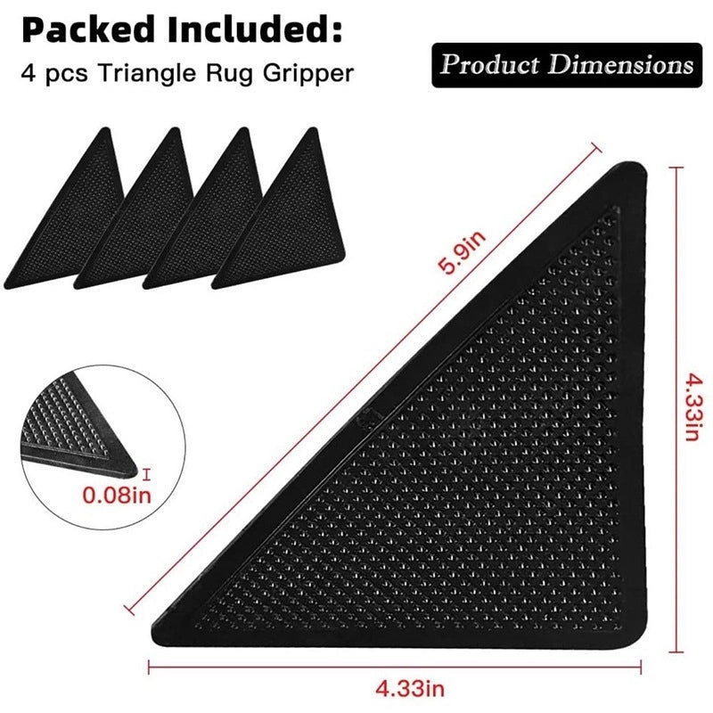 Casual Solid Color PU Leather Carpet Fastening Magic Tape|Home Decor Accessories