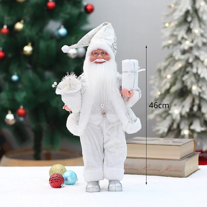 Christmas 18 Inch Santa Claus Doll Standing or Sitting Christmas Decoration Gift Ornaments|Holiday Decorations