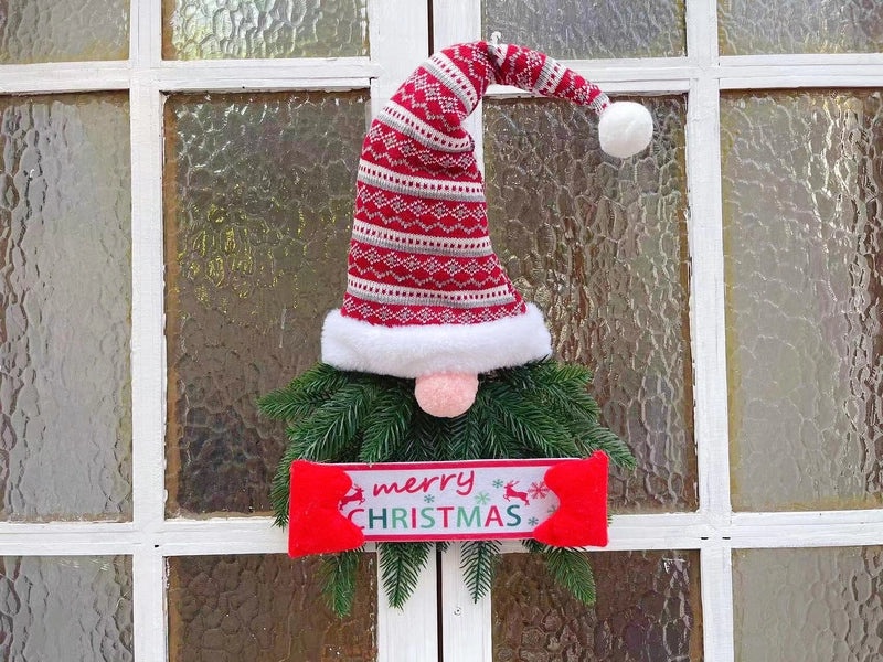 Christmas Elf Door Hanging Garland Faceless Doll Holiday Decoration with Hat|Christmas Decorations