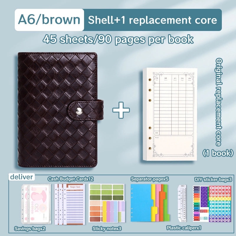 Solid Color PU Leather Notebook Set for School | Stationery & Notebooks