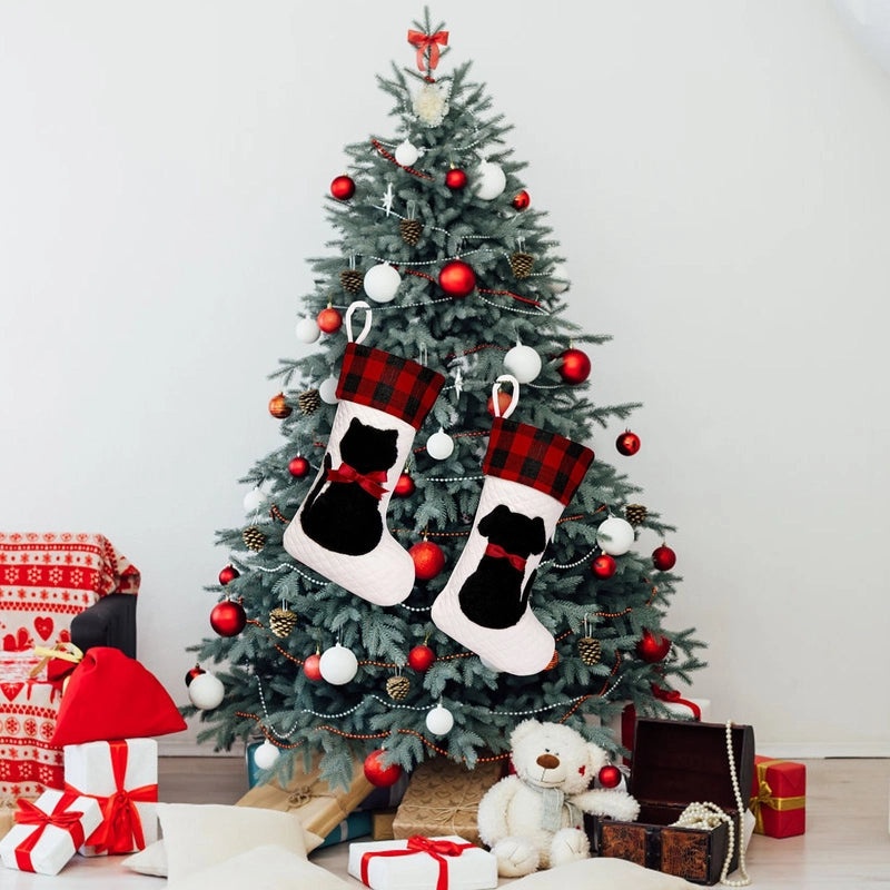 Christmas Nordic Modern Dog Cat Party Socks Gift Bags | Pet Accessories & Holiday Gifts