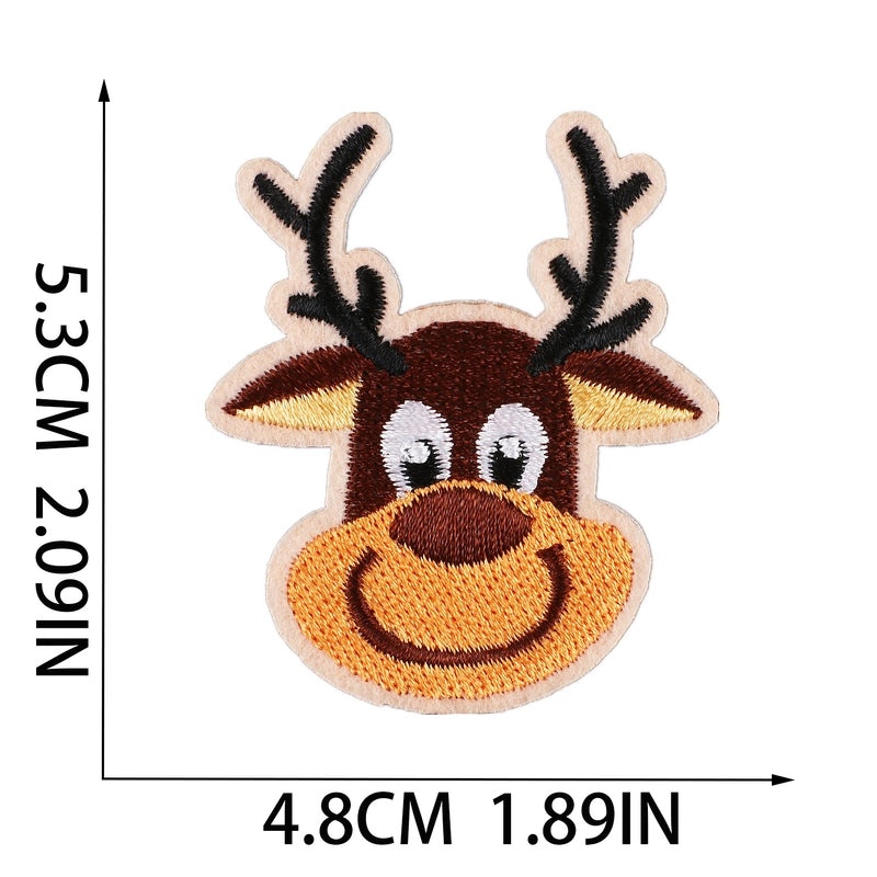 Christmas Cartoon Santa Claus Snowflake Embroidered Patch for Clothing Accessories|Clothing Accessories