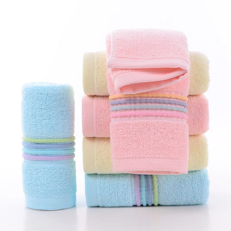 Gaoyang Cotton Absorbent Face Towel Embroidered Polyester Cotton Soft Washcloth Independent Packaging|Home & Living - Bath Towels