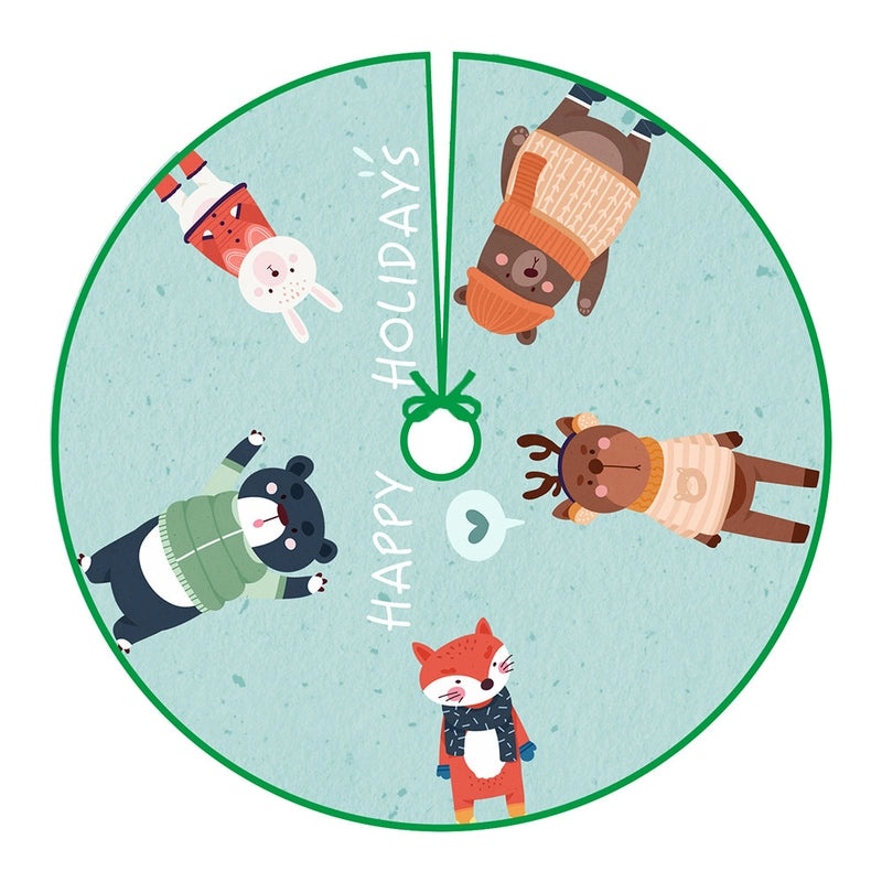 Creative Christmas Tree Apron with Cartoon Digital Print Cushion Cover | Home Decor & Accessories