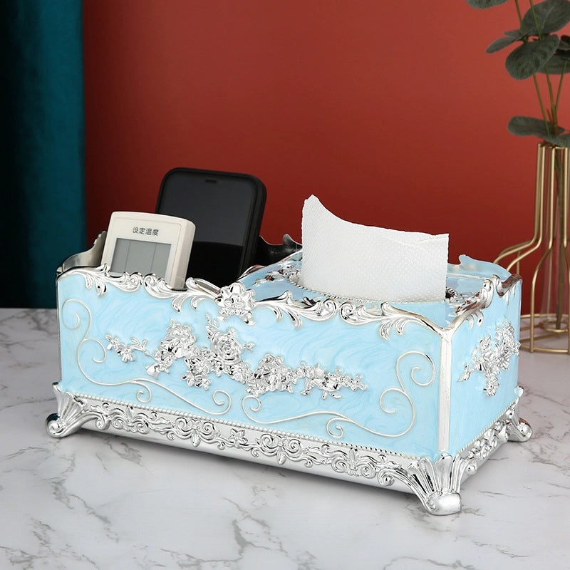 Modern Elegant Minimalist Geometric Plastic Tissue Holder | Home Decor & Storage