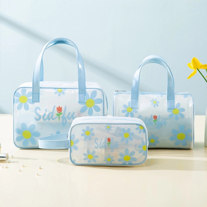 Korean Style Floral Butterfly PVC Pouch|Accessories Storage Bags