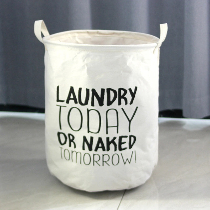 Minimalist Animal Letter Plaid Cotton Linen Storage Basket Organizer|Home Storage & Organization