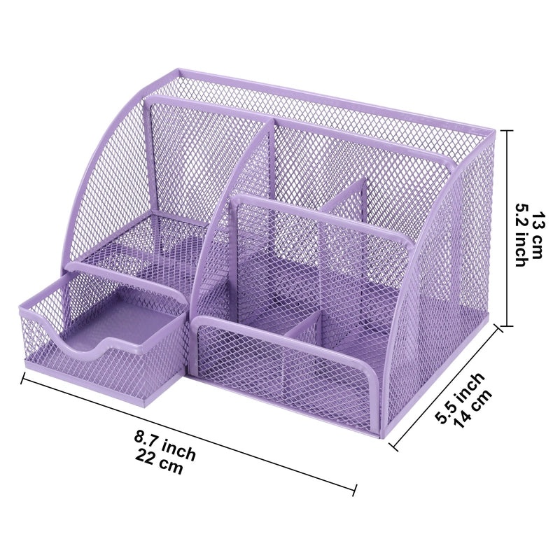 Creative Metal Pen Holder Hollow Desktop Organizer Stationery Storage Box | Office Supplies