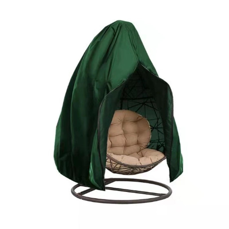 Outdoor Swing Chair Dust Cover with Middle Zipper, Multicolor Eggshell Hanging Chair Protector|Outdoor Furniture Accessories