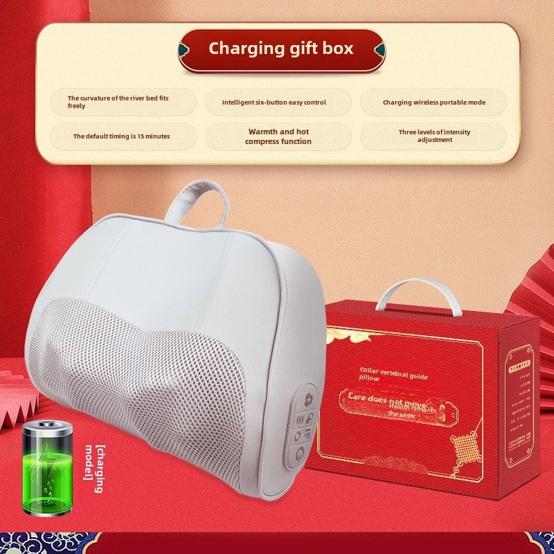 Multifunctional Heating Neck and Shoulder Massage Pillow for Cervical Spine and Waist Relief | Health & Personal Care