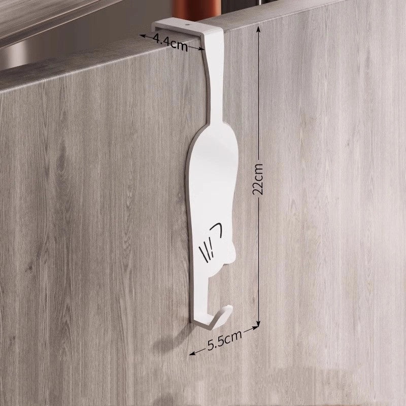 Minimalist Cat Shape Iron Wall Hooks for Home Decor|Home Organization & Storage Accessories