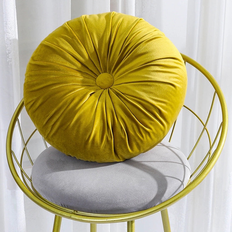 Nordic Velvet Round Seamless Sofa Cushion Light Luxury Solid Color Simple Irregular Design|Home Decor Cushions