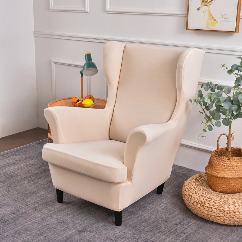 Elastic Four Seasons Tiger Print Wingback Chair and Sofa Cover All-Inclusive American Style|Home Decor & Furniture