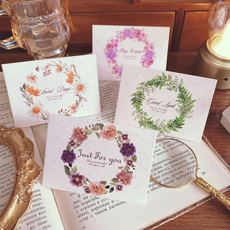 200 Pieces Valentine’s Day Sweet Floral Paper Date Festival Greeting Card Invitations Bulk|Greeting Cards & Invitations