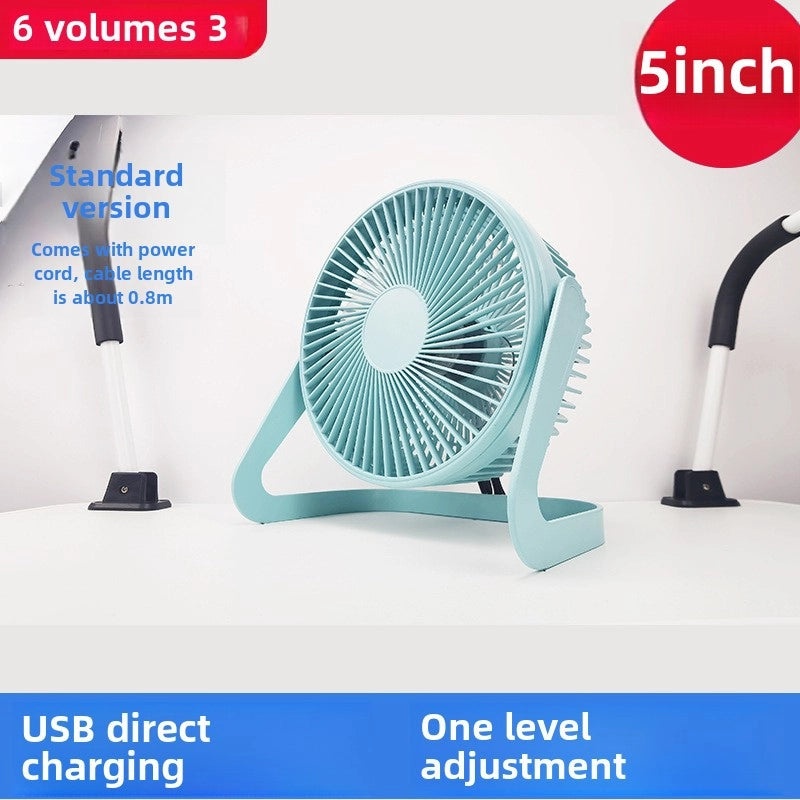 5-inch Mini USB Silent Electric Desktop Fan Compact Small Circulating Fan for Office and Home Use|Home & Office Fans