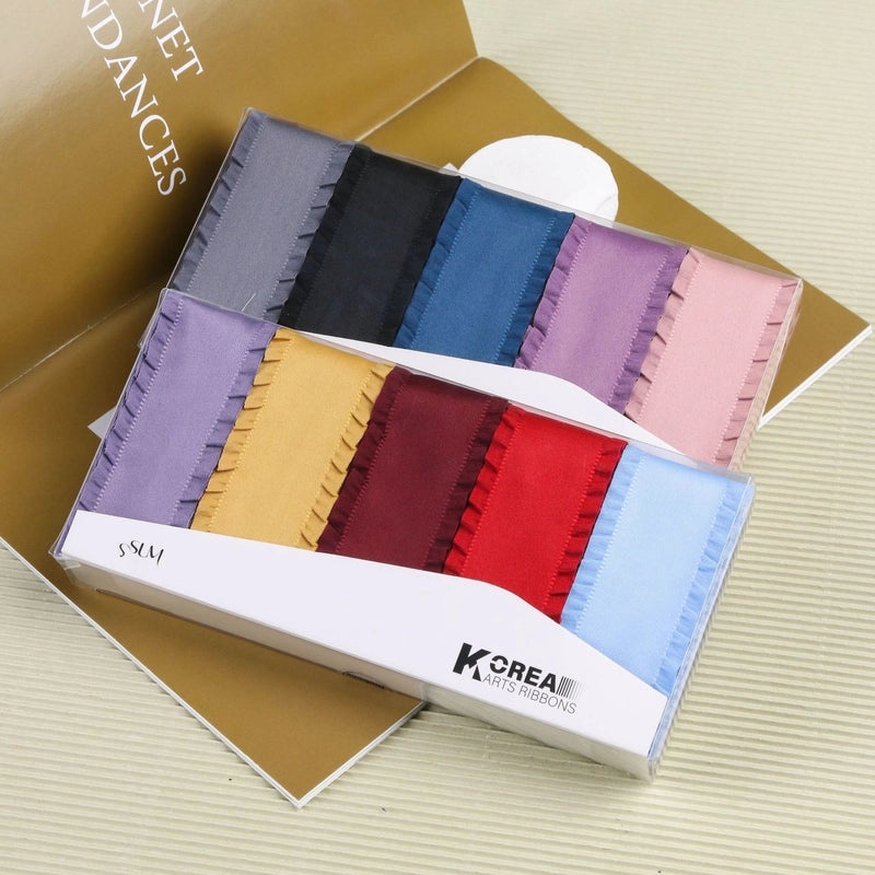 Thickened Ruffled Ribbon Bow Hair Clip High Density Wave Edge Skirt Decoration|Hair Accessories