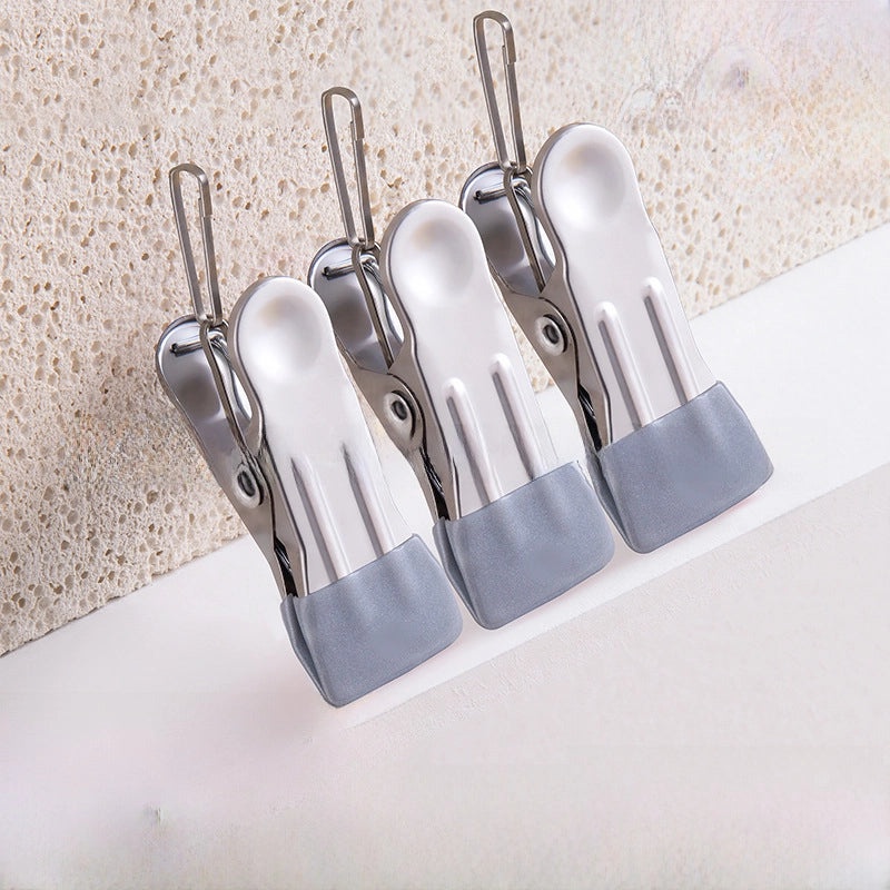Seamless Stainless Steel Windproof Clothes Clip for Drying | Home & Living/Clothes Hangers & Drying Accessories