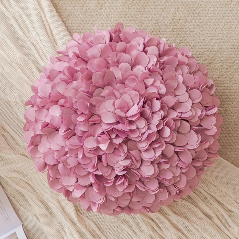 Heart-Shaped Solid Color Flower Pillow Covers for Couch and Sofa Decor | Home Decor & Cushion Covers