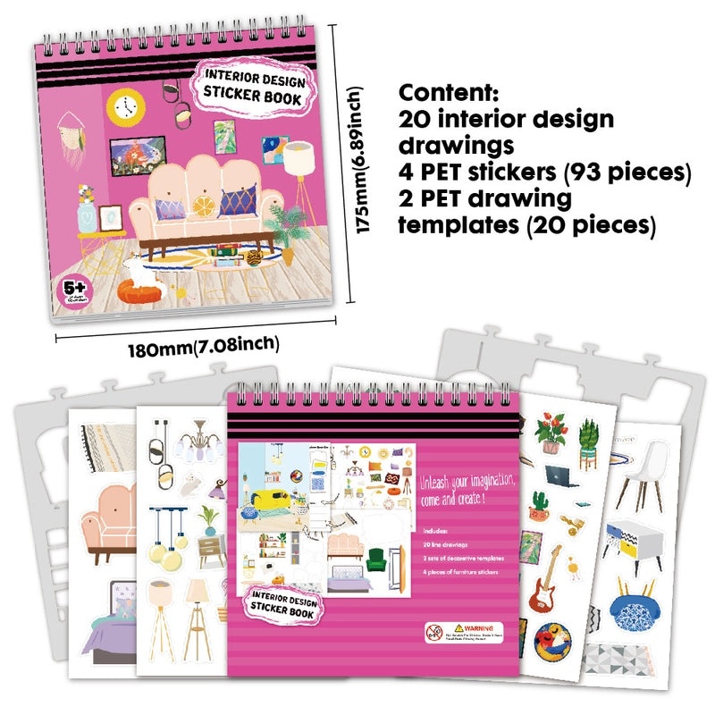 Cute PET Paper Stickers for Household Clothing Learning | Home & Living Accessories