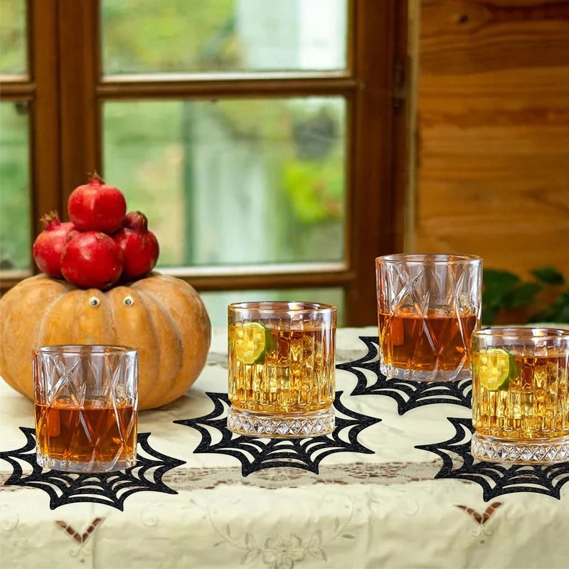 Halloween Minimalist Spider Web Coaster for Holiday Party Banquet | Home Decor & Party Supplies